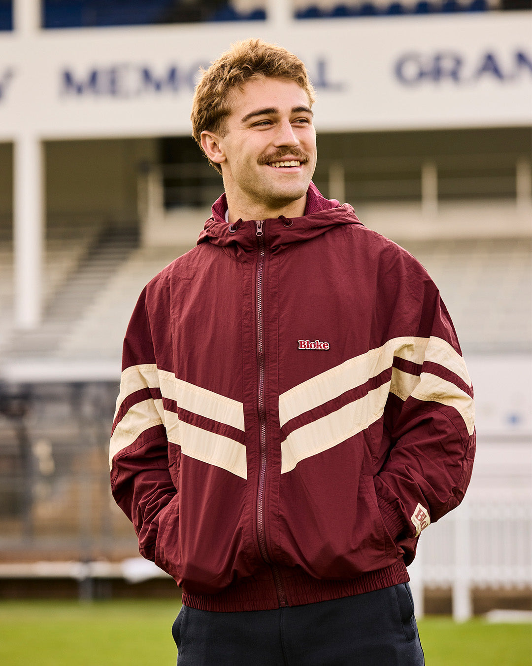 2026 Bloke Maroon Track Jacket