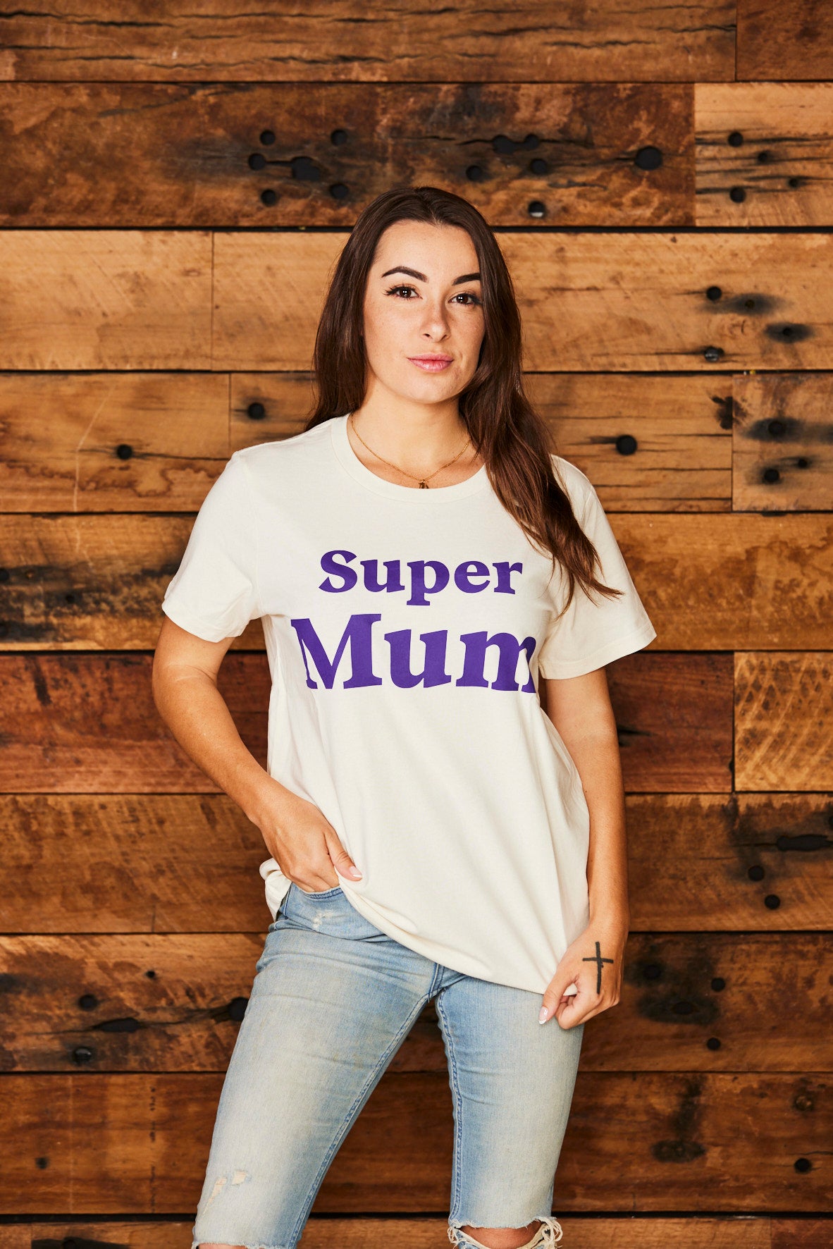 2023 Super Mum Shirt (Ecru)